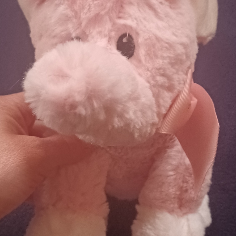 Plush Pink Elephant Toy - Picture 3 of 4